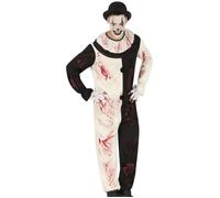 DÉGUISEMENT CLOWN TERREUR PIERROT ADULTE M Noir L