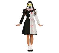 DÉGUISEMENT CLOWN TERREUR PIERROT FEMME L Noir M