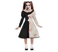 DÉGUISEMENT CLOWN TERREUR PIERROT FILLE 5/6 ANS Noir 10-12 ans