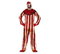 Déguisement Clown Terrifiant Rouge Et Blanc Homme - Taille: Xl (54-56)
