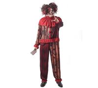 Déguisement clown terrifiant rouge homme