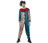Déguisement clown tueur coloré Halloween homme