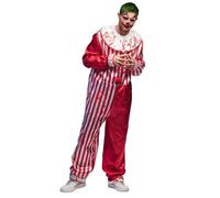 Boland - Costume de clown tueur pour adulte, costume pour homme, costume d'horreur pour Halloween ou carnaval