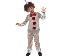 Déguisement Clown Vintage Halloween Effrayant Enfant Smiffys Gris Polyester