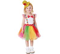 Déguisement Clownette Tutu Fille 1 À 2 Ans Multicolore
