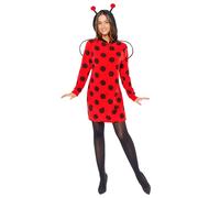 Déguisement Coccinelle À Pois Femme - Taille: M / L Rouge