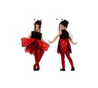 Déguisement Coccinelle Fille 3-4 Ans (98-115 Cm) Rouge