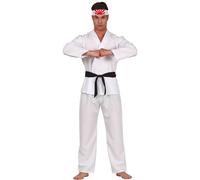 Déguisement Combattant De Karaté Blanc Homme Multicolore