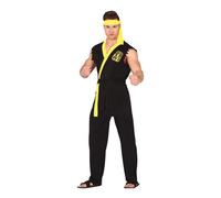 Déguisement Combattant De Karaté Noir Homme Multicolore