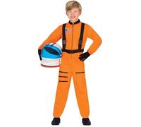 DÉGUISEMENT COMBI ASTRONAUTE USA ORANGE ENFANT 10-12 ans