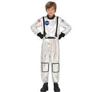 FIESTAS GUIRCA Déguisement officiel d'astronaute de la NASA pour enfants - Costume d'astronaute pour enfant Argenté