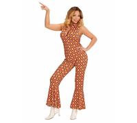 Déguisement Combinaison Groovy Rétro Années 70 Femme Small Orange