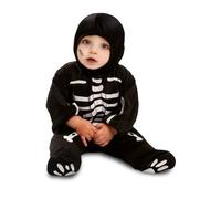 Déguisement combinaison petit squelette noir bébé 1-2 ans