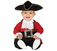 Fiestas Guirca Déguisement combinaison pirate rouge bébé 1-2 ans