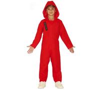Déguisement Combinaison Rouge Voleur Enfant 7 À 9 Ans (125-135 Cm) Rouge
