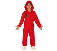 Déguisement Combinaison Rouge Voleur Enfant 7 À 9 Ans (125-135 Cm) Rouge