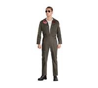 Déguisement Combinaison Top Gun Homme - Taille: M / L Vert