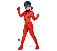 Mom Lady Bug Children´s Costume With Wig Rouge 12-14 Years Enfants