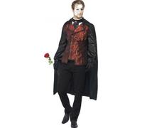 Déguisement Comte Rouge Homme Halloween, Taille Medium Rouge