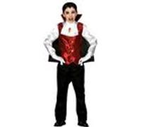 déguisement comte vampire élégant garçon - 10/12 ans - rouge - guirca 81822 Rouge G