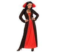 Déguisement Comtesse Avec Grand Col Femme Halloween Xl Rouge