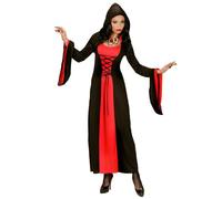 Déguisement Comtesse Rouge Et Noire À Capuche Femme Halloween Medium Rouge