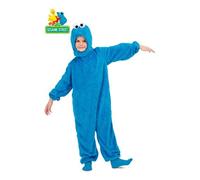 Mom Basic Cookie Monster Junior Costume Bleu 7-9 Years Enfants