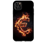 Déguisement Cool Burning Euro Sign Coque pour iPhone 11 Pro Max
