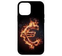 Déguisement Cool Burning Euro Sign Coque pour iPhone 12 Mini
