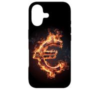 Déguisement Cool Burning Euro Sign Coque pour iPhone 17