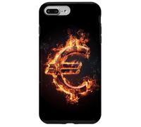 Déguisement Cool Burning Euro Sign Coque pour iPhone 7 Plus/8 Plus