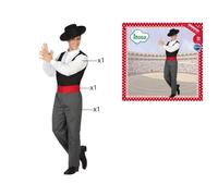 Déguisement cordobes pour homme gris ATOSA - Costume flamenco XS-S inclus XS/S