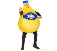 Deguisetoi Déguisement Bouteille d'Orangina ORIGINAL CUP – Taille Unique Adulte Jaune