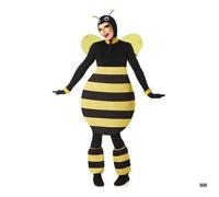 Déguisement - Costume d'abeille potelée - Multicolore - Polyester - Inclus capuche et ailes XXL