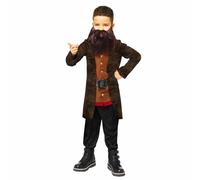 Déguisement Costume Enfant Hagrid - Top, pantalon, barbe 8-10 ans - 9912481