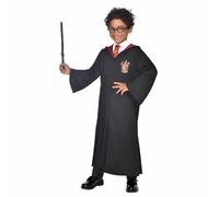 Amscan - Costume enfant Harry Potter, Robe, Magicien, Sorcier, Mardi gras, Carnaval, Noir, 128