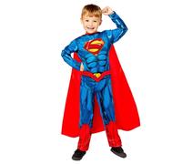 Déguisement Costume enfant Superman combinaison + cape taille 3-4 ans