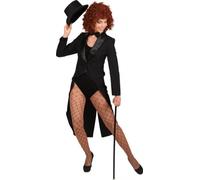 Déguisement Costume Femme Queue de Pie avec col Satin dans les tailles 34/36 à 46/48