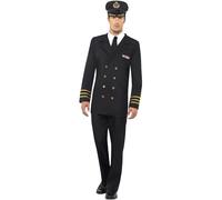 Smiffy's Costume homme Officier de Marine Navy Vert Taille M