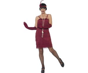 Déguisement Court Rouge Cabaretera Des Années 20 Pour Femme (Taille L) Multicolore