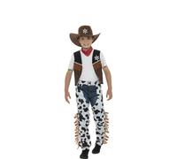 Déguisement Cowboy Avec Zahones Pour Enfant (Taille 4-6a)