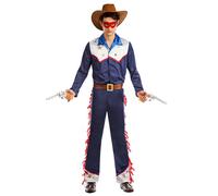 Déguisement Cowboy Sam Homme Bleu