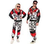 Widmann Black/Red Skulls Shell Suit (Jacket, Pants) (S) Different Colors