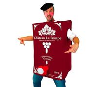 Déguisement Cubi De Vin Rouge Pour Homme Costume Humoristique