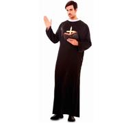 Déguisement - Curé Église - Homme - XL - Noir - EUROCARNAVALES, SA XL
