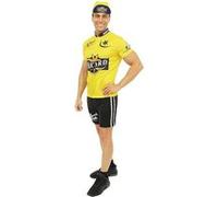 Déguisement - Cycliste - Maillot jaune - T-shirt + short - Adulte - Taille S/M