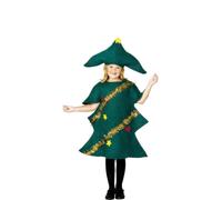 Déguisement D?Arbre De Noël Vert Pour Enfant (Taille 4-6a)