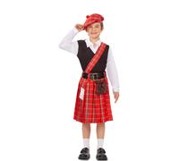Mom Scottish Kids Costume Rouge 5-6 Years