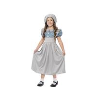 Déguisement D?Étudiante Victorienne Gris Pour Fille (Taille 7-9a) Multicolore