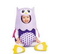 Déguisement D?Hibou Violet Pour Bébé (Taille 6-12m) Multicolore